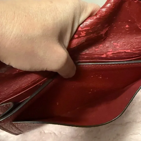 Coach Women's Dark Brown Snakeskin Wallet - Picture 5 of 7